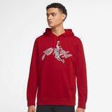Air Jordan Mens French Terry Pullover Hoodie Red