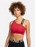 Womens Medium-Support Asymmetrical Sports Bra Bordo