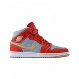 Air Jordan 1 Mid Denim Red