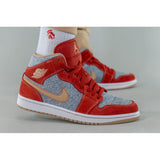 Air Jordan 1 Mid Denim Red