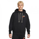 Mens French Terry Pullover Hoodie Black M