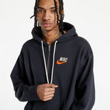 Mens French Terry Pullover Hoodie Black M