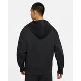 Mens French Terry Pullover Hoodie Black M