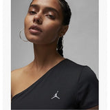 Air Sport WomenS Asymmetrical Short-Sleeve Top Black