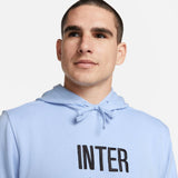 Hooded Sweatshirt Inter M Nsw Club Hoodie Po Ft Light Blue