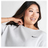 Ribbed Jersey Short-Sleeve T-Shirt White