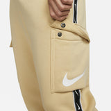Sportswear Repeat Tape Fleece Cargo Jogger Pants Yellow