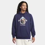 Lebron Pullover Fleece Hoodie Blue