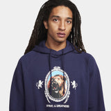Lebron Pullover Fleece Hoodie Blue