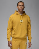 Air Jordan Essentials Statement Fleece Washed Pullover Hoodie Yellow