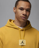 Air Jordan Essentials Statement Fleece Washed Pullover Hoodie Yellow