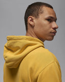 Air Jordan Essentials Statement Fleece Washed Pullover Hoodie Yellow