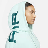W Nsw Air Fleece Os Fz Hd Turquoise