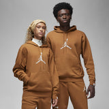 Air Jordan Essentials Holiday Fleece Pullover Hoodie Brown