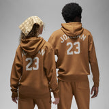 Air Jordan Essentials Holiday Fleece Pullover Hoodie Brown