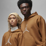 Air Jordan Essentials Holiday Fleece Pullover Hoodie Brown