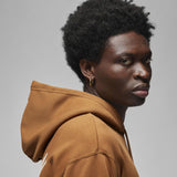 Air Jordan Essentials Holiday Fleece Pullover Hoodie Brown