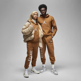 Air Jordan Essentials Holiday Fleece Pullover Hoodie Brown