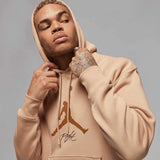 Air Ess Flc Baseline Hoodie Beige