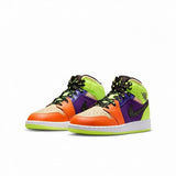 Air Jordan 1 Mid Volt/Vivid Orange Multicolour