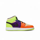 Air Jordan 1 Mid Volt/Vivid Orange Multicolour