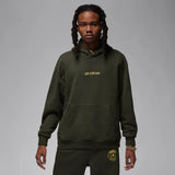 Air Jordan X Psg Fleece Pull-Over Hoodie Olive