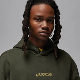 Air Jordan X Psg Fleece Pull-Over Hoodie Olive