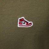 Air Jordan Brand Snkr Ptch Ss Crew Olive
