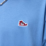 Air Jordan Brand Snkr Ptch Ss Crew Light Blue