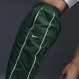 Windrunner High-Waisted Woven Open-Hem Pants Green