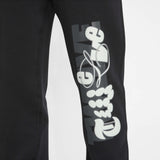 Fleece Basketball Jogger Pants Black
