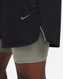 Stride Running Division 5 Dri-Fit Water-Repellent 2-In-1 Running Shorts Black