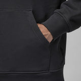 Air Jordan Wordmark Fleece Pullover Hoodie Black
