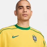 Brazil 1998 Reissue Soccer Replica Jersey Yellow