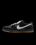 SB Dunk Low Pro Black Suede White