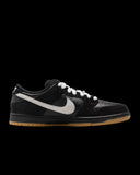 SB Dunk Low Pro Black Suede White