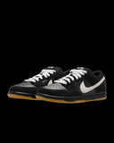 SB Dunk Low Pro Black Suede White