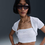 Tight Cropped Mini-Rib 2-In-1 Grey