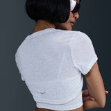 Tight Cropped Mini-Rib 2-In-1 Grey