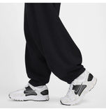 Club Fleece Oversize-Hose Aus French Terry Black