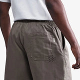 Lilen Lnd Sashiko Brown