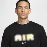 Air Fleece Crew-Neck Sweatshirt Black