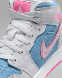 Air 1 Mid Se (Gs) Grey/Blue
