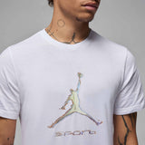 Air Jordan Sprt Dri-Fit Gfx Ss Crew White
