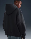 Tech MenS Fleece Oversized Hoodie Black