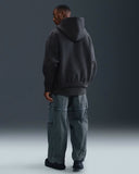 Tech MenS Fleece Oversized Hoodie Black