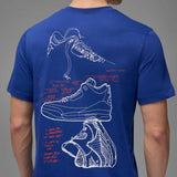 Air Jordan Brand Rare Aj3 Ss Crew Blue