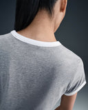 Short-Sleeve Ringer Grey