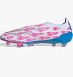 Predator Elite Laceless Firm Ground Soccer Cleats White/Pink