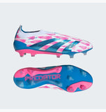 Predator Elite Laceless Firm Ground Soccer Cleats White/Pink